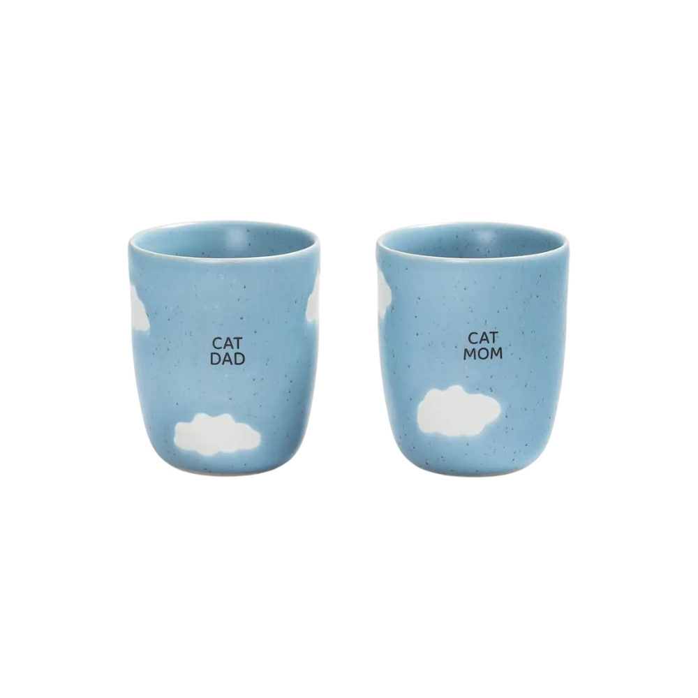 2er-Set Tasse CLOUD Medium Cup CATMOM & CATDAD - egg back home