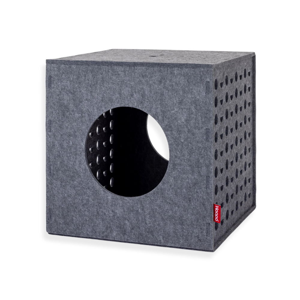 Katzenmöbel Spielwürfel CUBE Grau - Hoopo