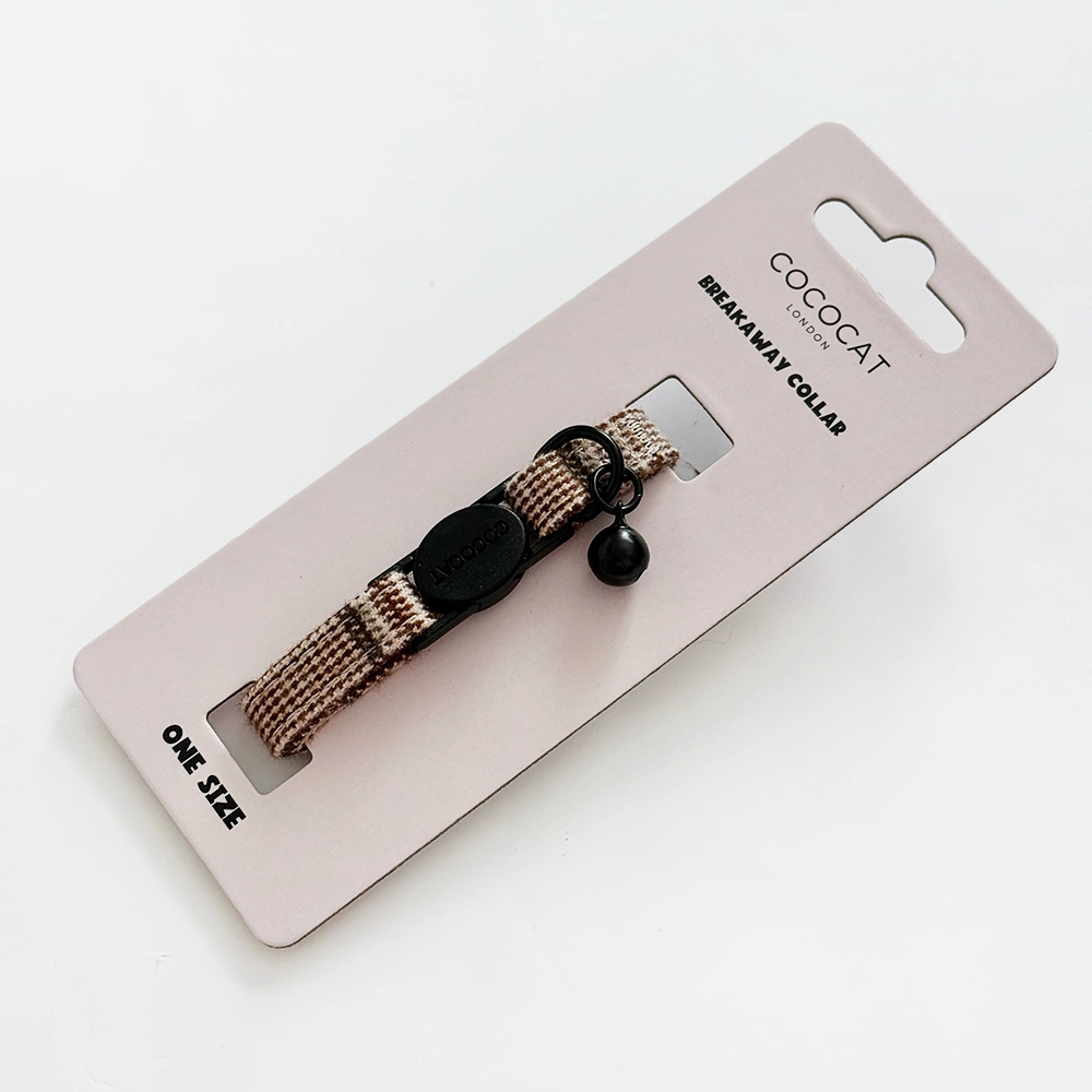 Dekobild Katzenhalsband Kariert - Cococat London