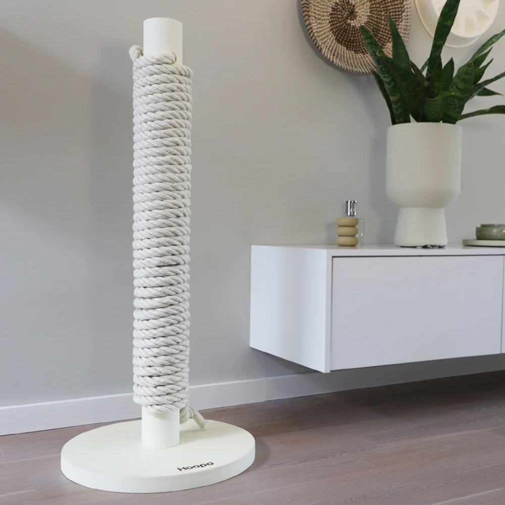 Dekobild Kratzbaum TOTEM Weiß - Hoopo