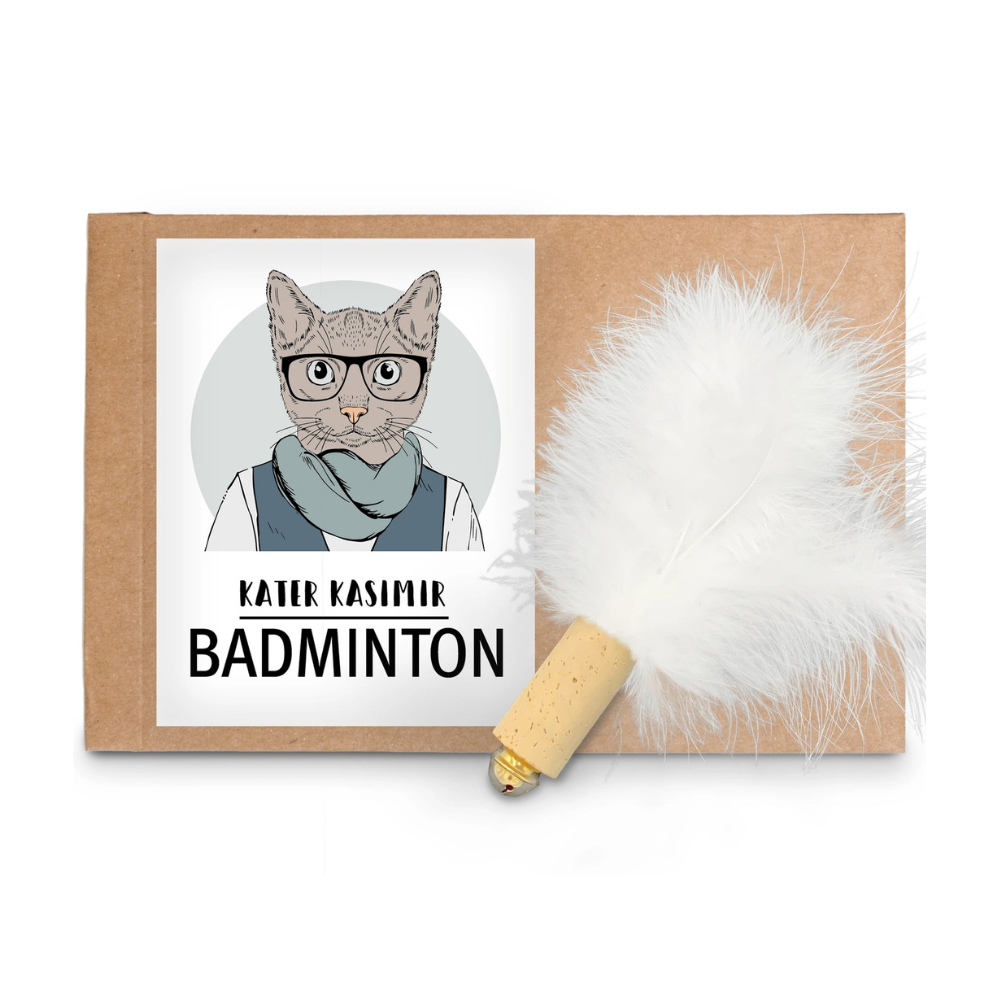 Federball mit Naturfedern für Katzen - Kater Kasimir