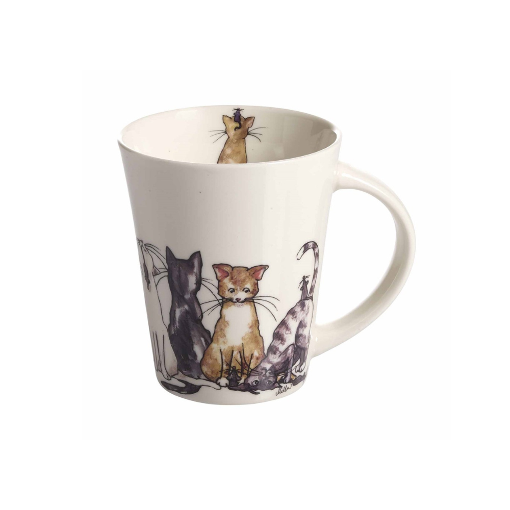 Nääsgränsgården Kaffeebecher mit Katzenmotiv