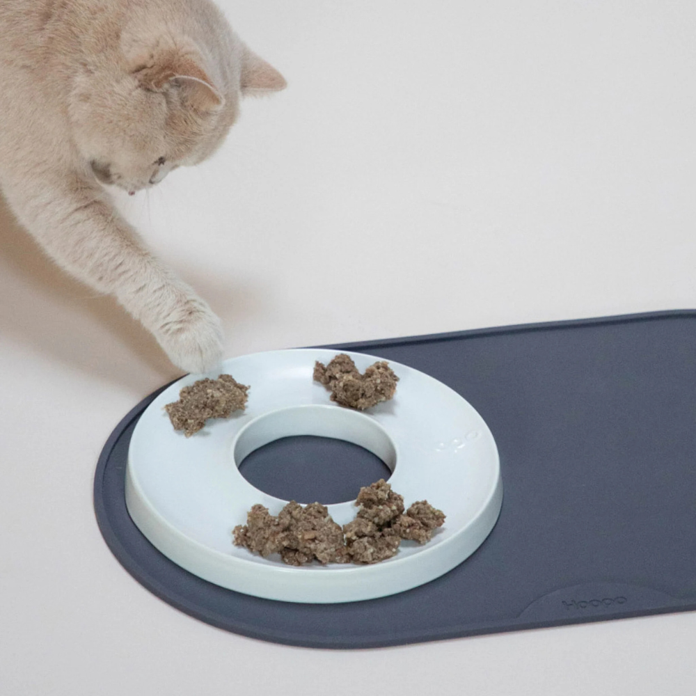 Katze isst Nassfutter für Katzen - Beef Paté - HOOPO