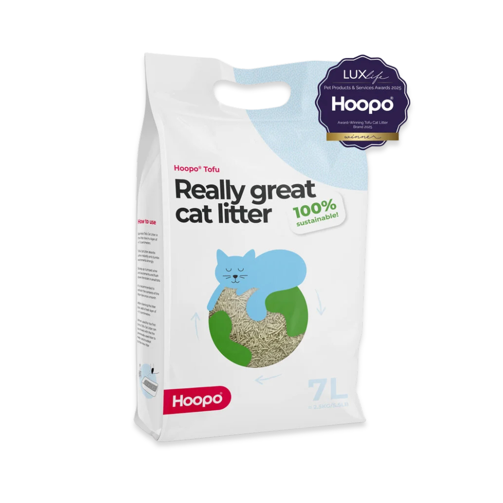 Katzenstreu TOFU 7L klumpend & staubfrei - Hoopo