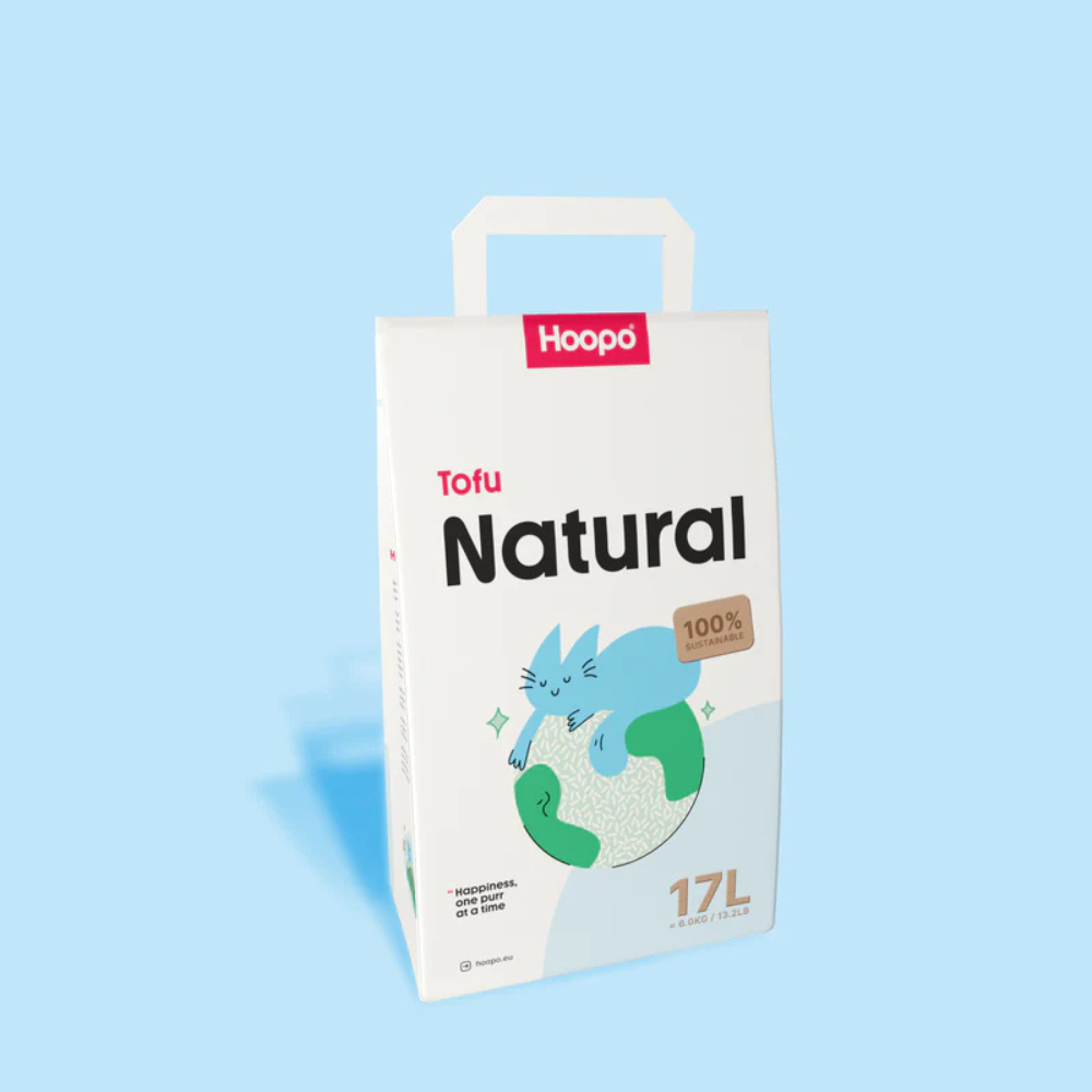 Katzenstreu TOFU 17L klumpend & staubfrei - Hoopo