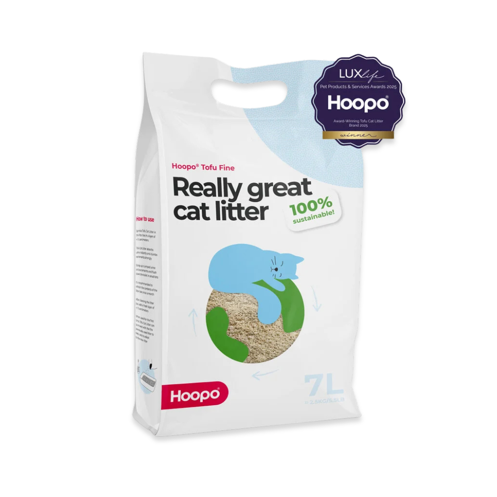 Katzenstreu TOFU Fine 7L klumpend & staubfrei - Hoopo