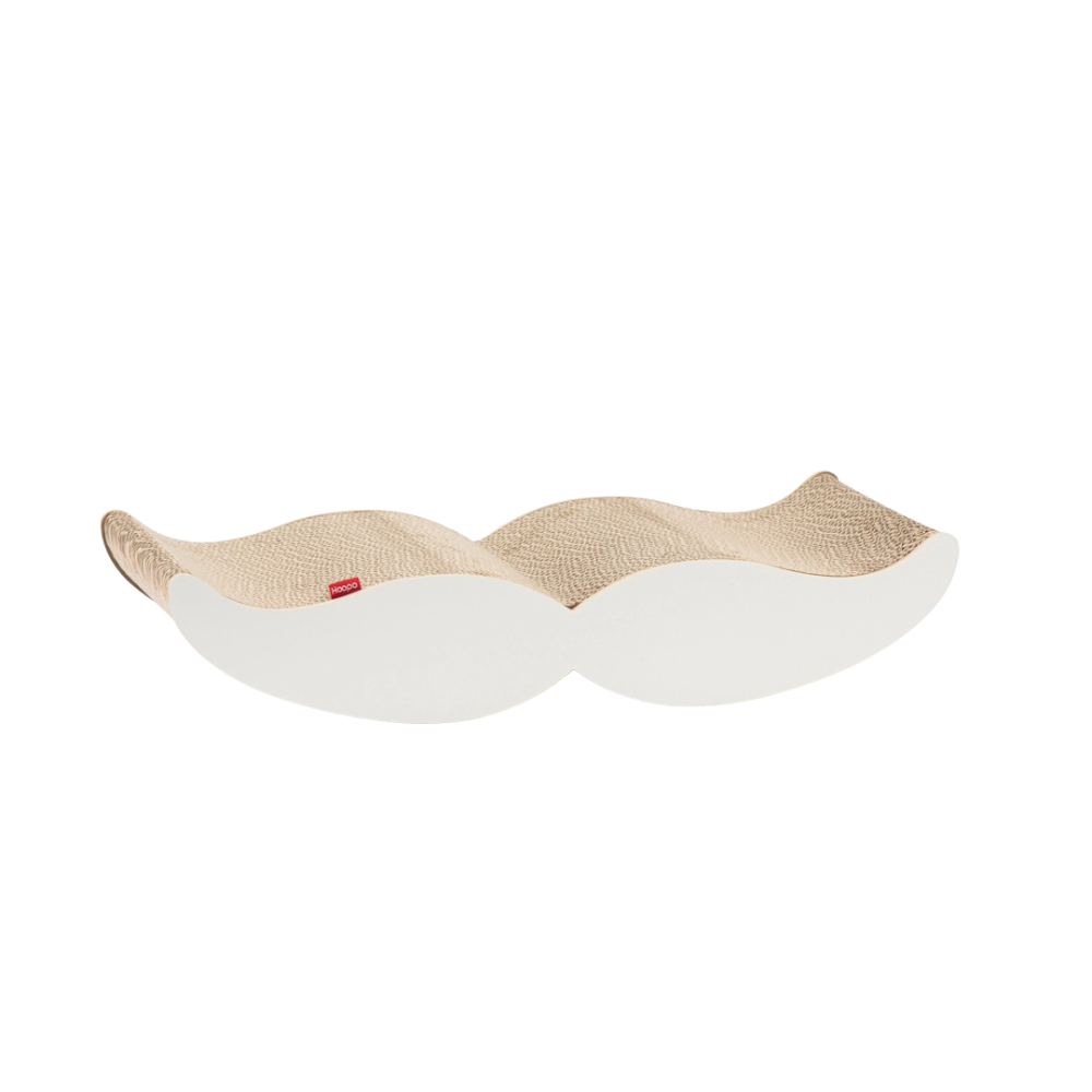 Kratzmöbel MOUSTACHE Weiß - Hoopo