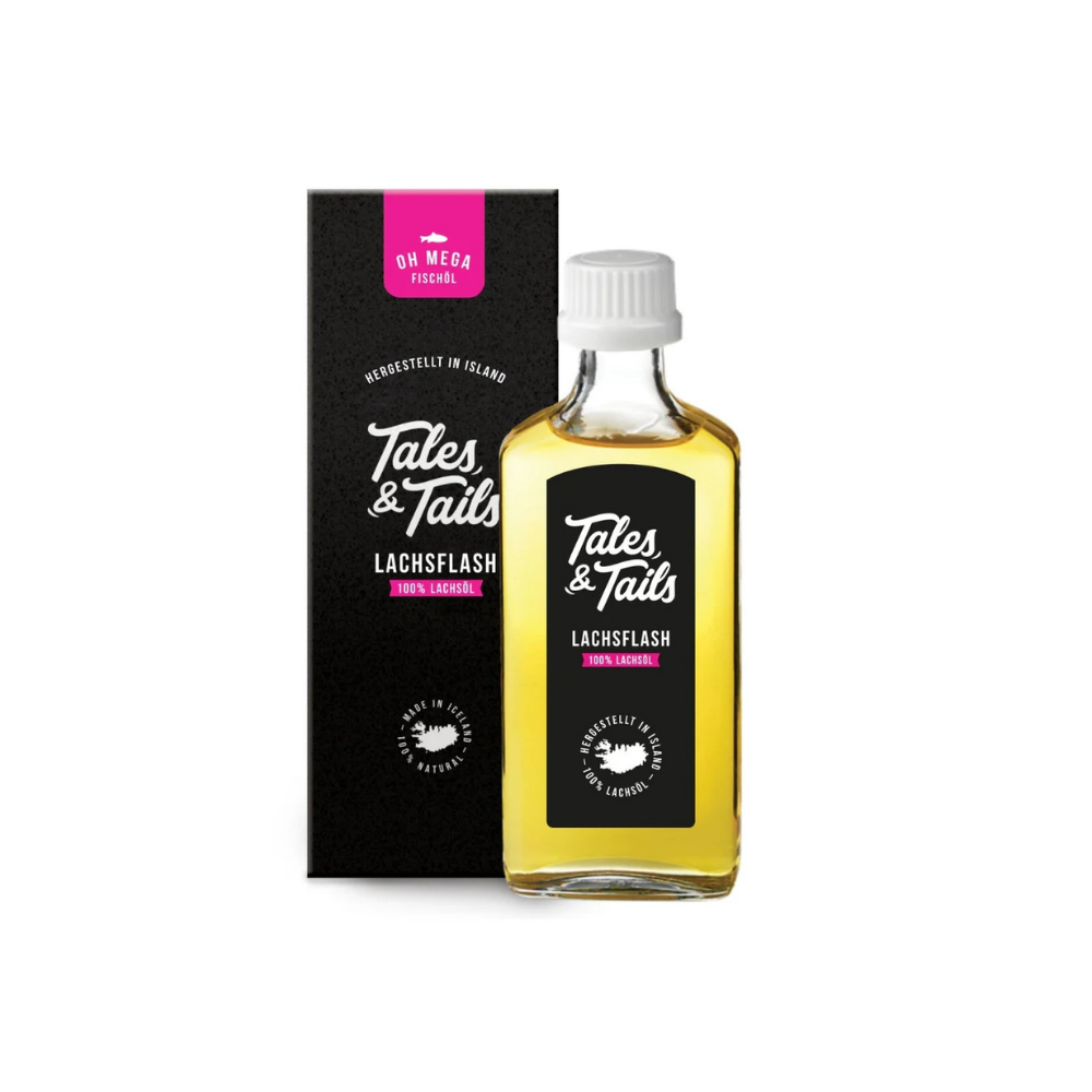 Lachsöl - Lachsflash für Katzen mit Omega 3 - Tales & Tails