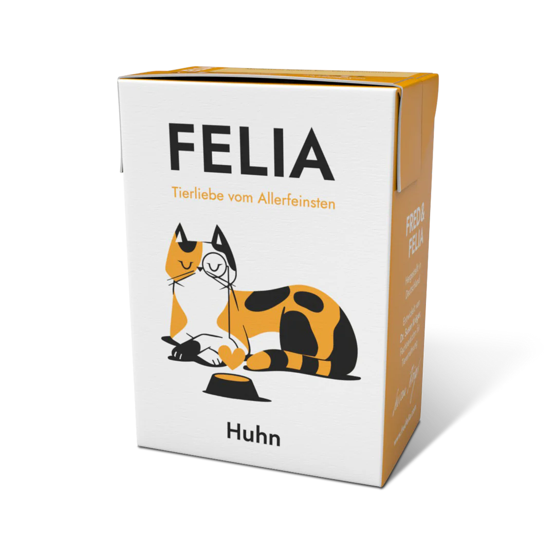 Nassfutter Huhn für Katzen - Fred & Felia