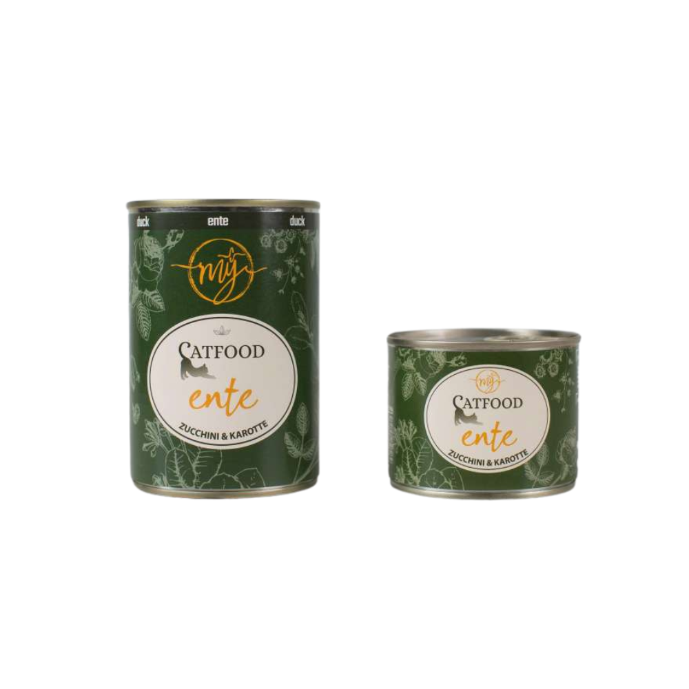 Nassfutter für Katzen - Ente mit Zucchini und Karotte - mÿ