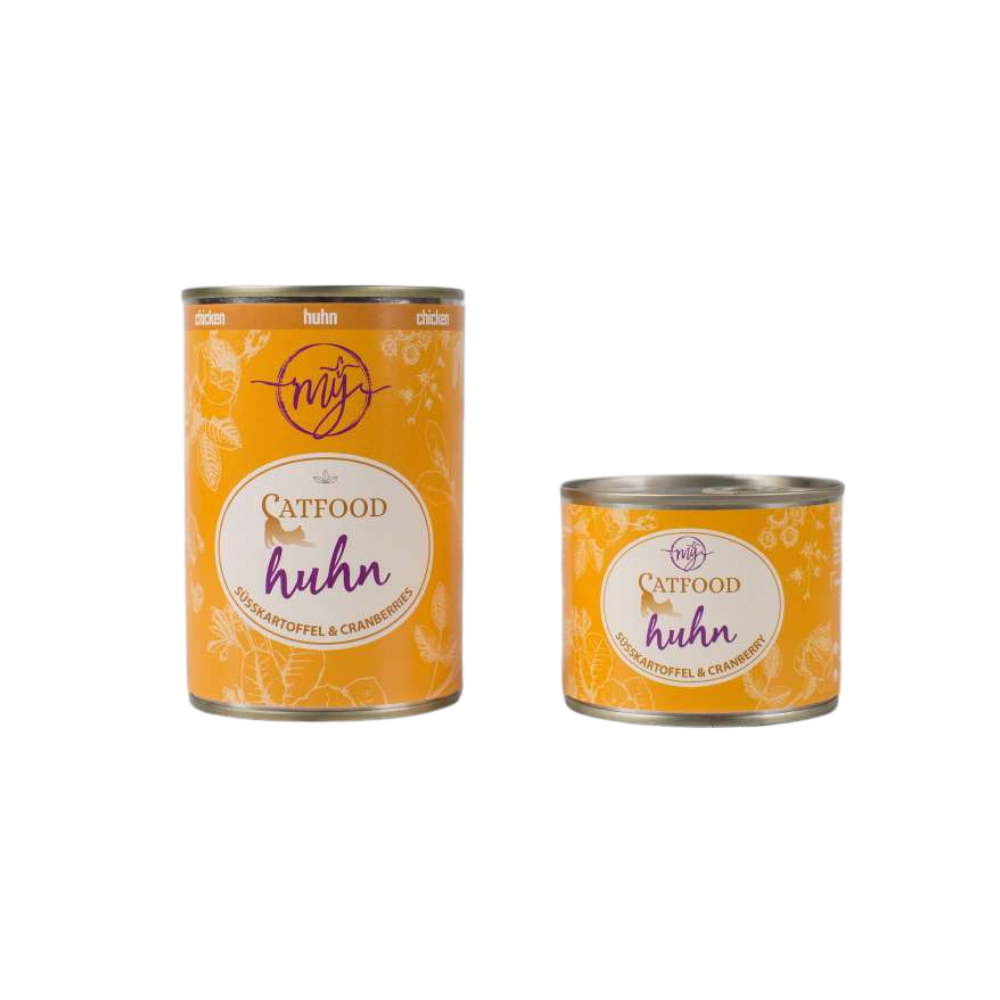 Nassfutter für Katzen - Huhn mit Süßkartoffel und Cranberries - mÿ