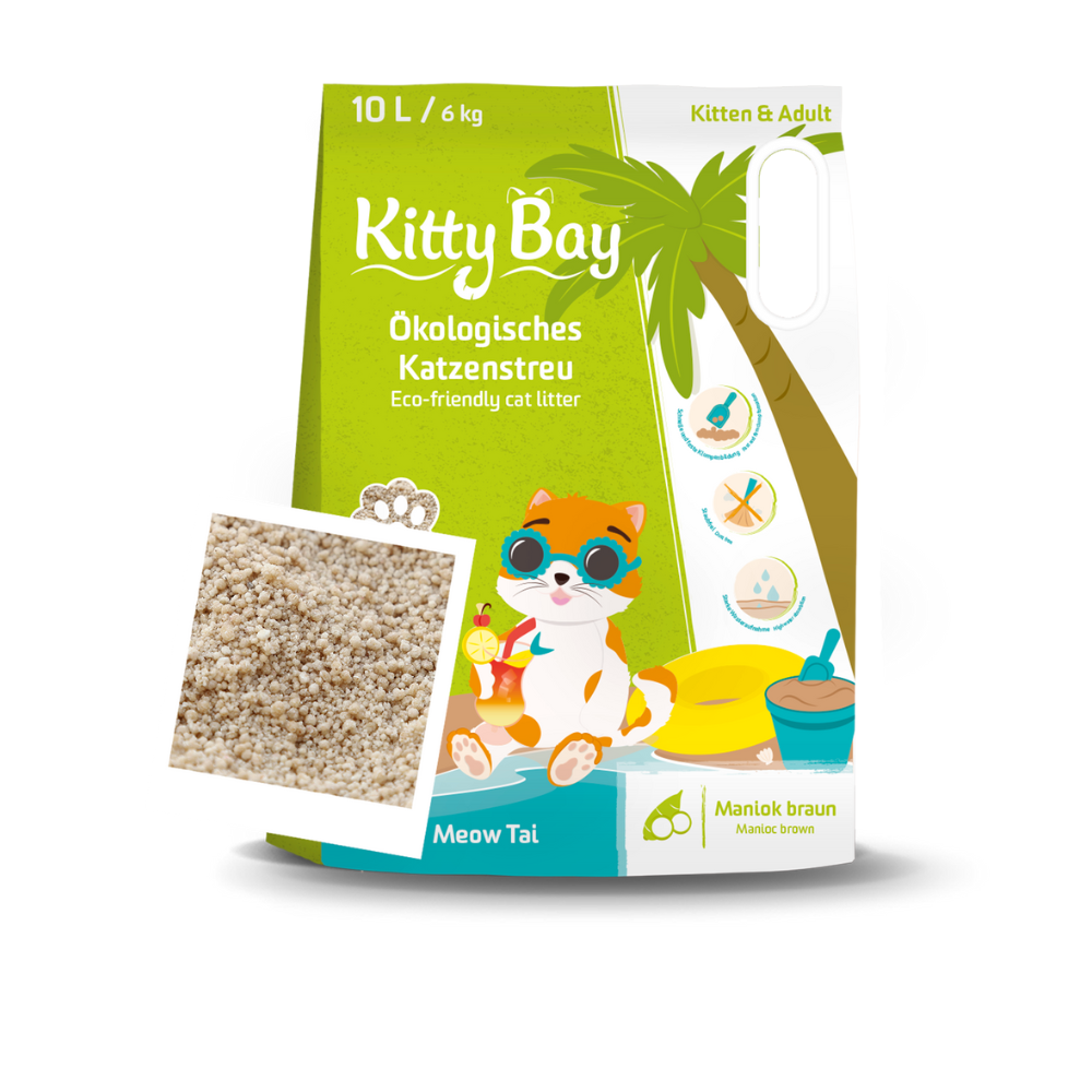 Öko Katzenstreu Meow Tai klumpend & staubfrei - KittyBay
