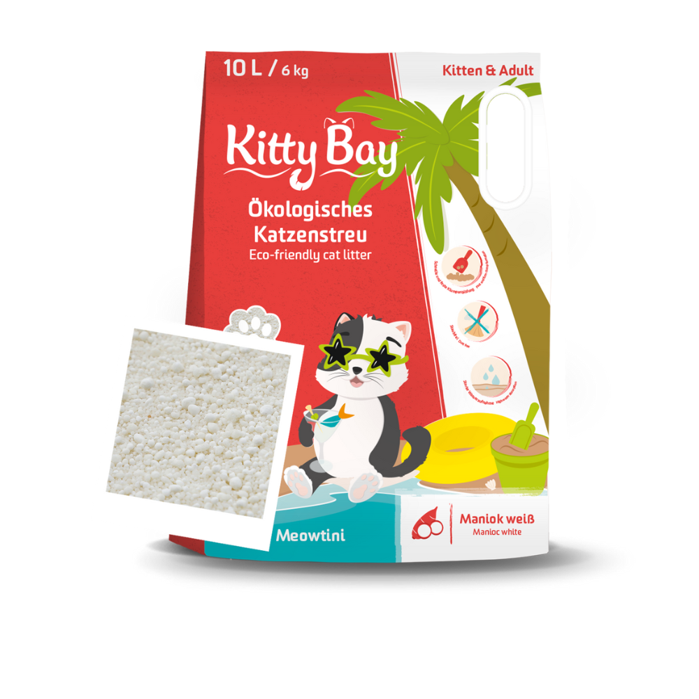 Öko Katzenstreu Meowtini  klumpend & staubfrei - KittyBay