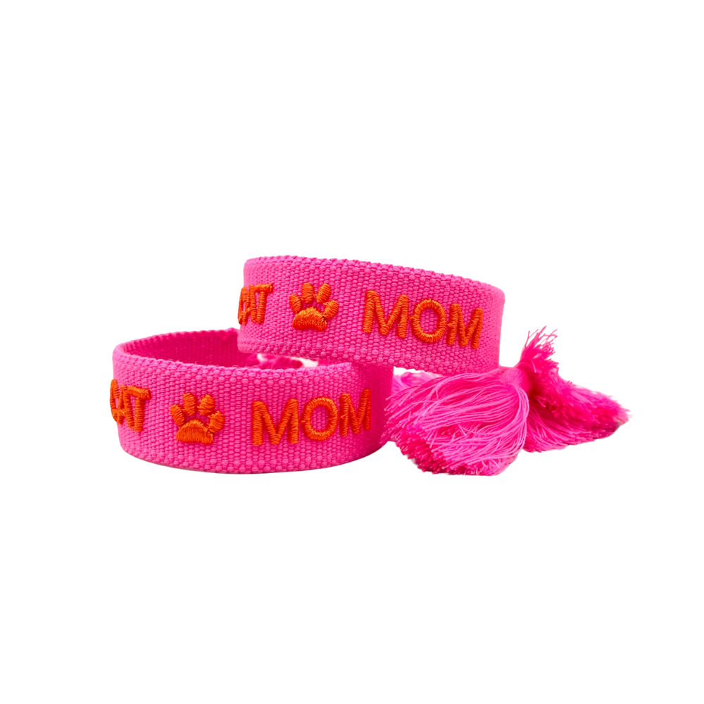 Statement Armband CATMOM Pink & Orange - LOVIN'CAT