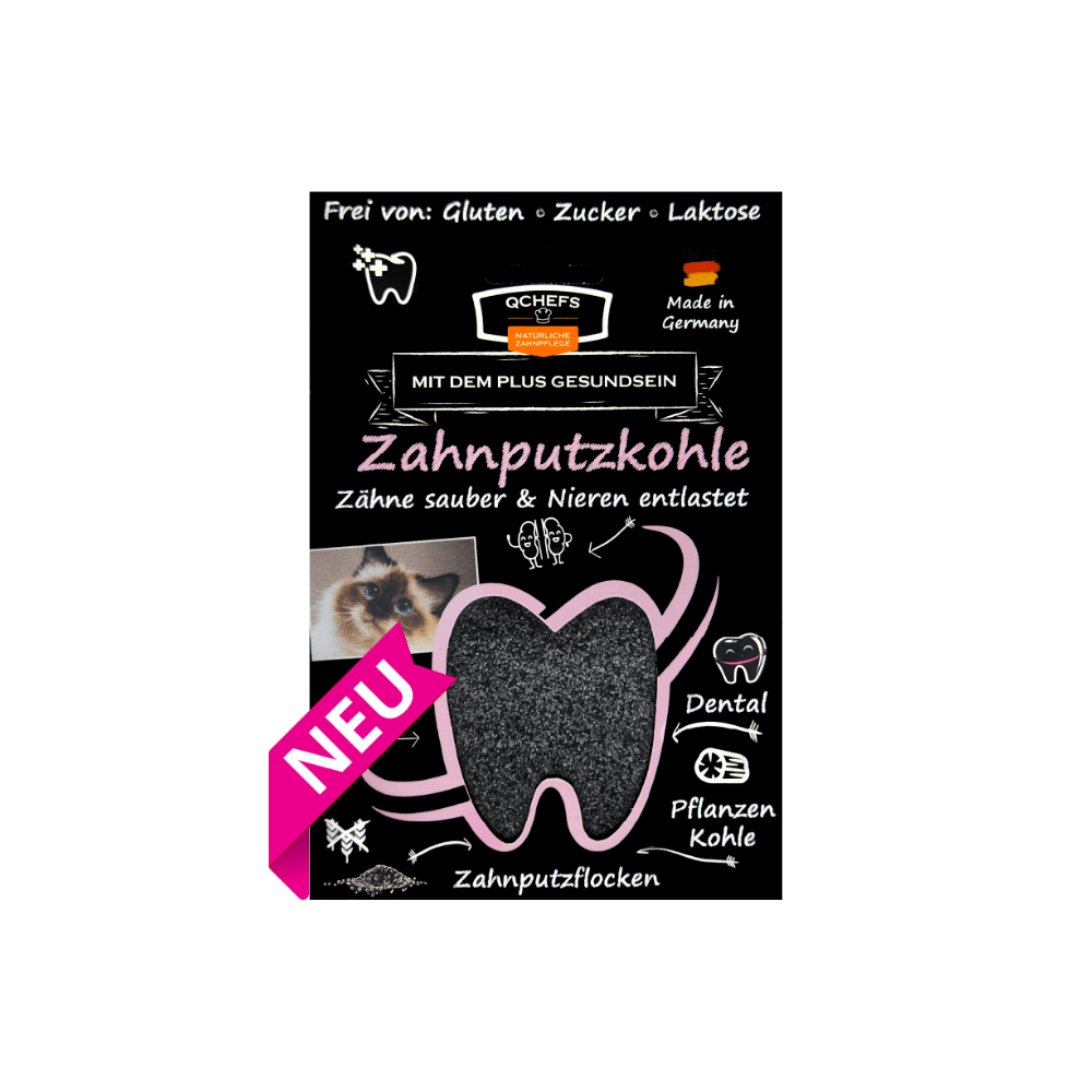 Snack Zahnputzkohle für Katzen - QCHEFS