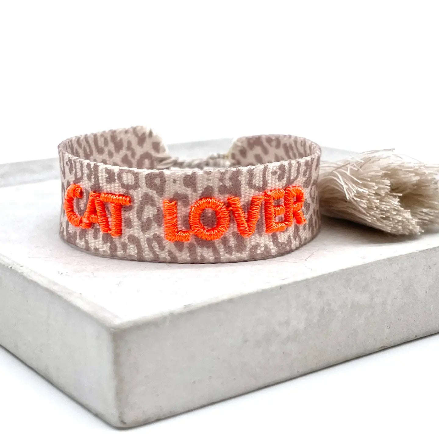 Statement Armband CAT LOVER Leo Orange