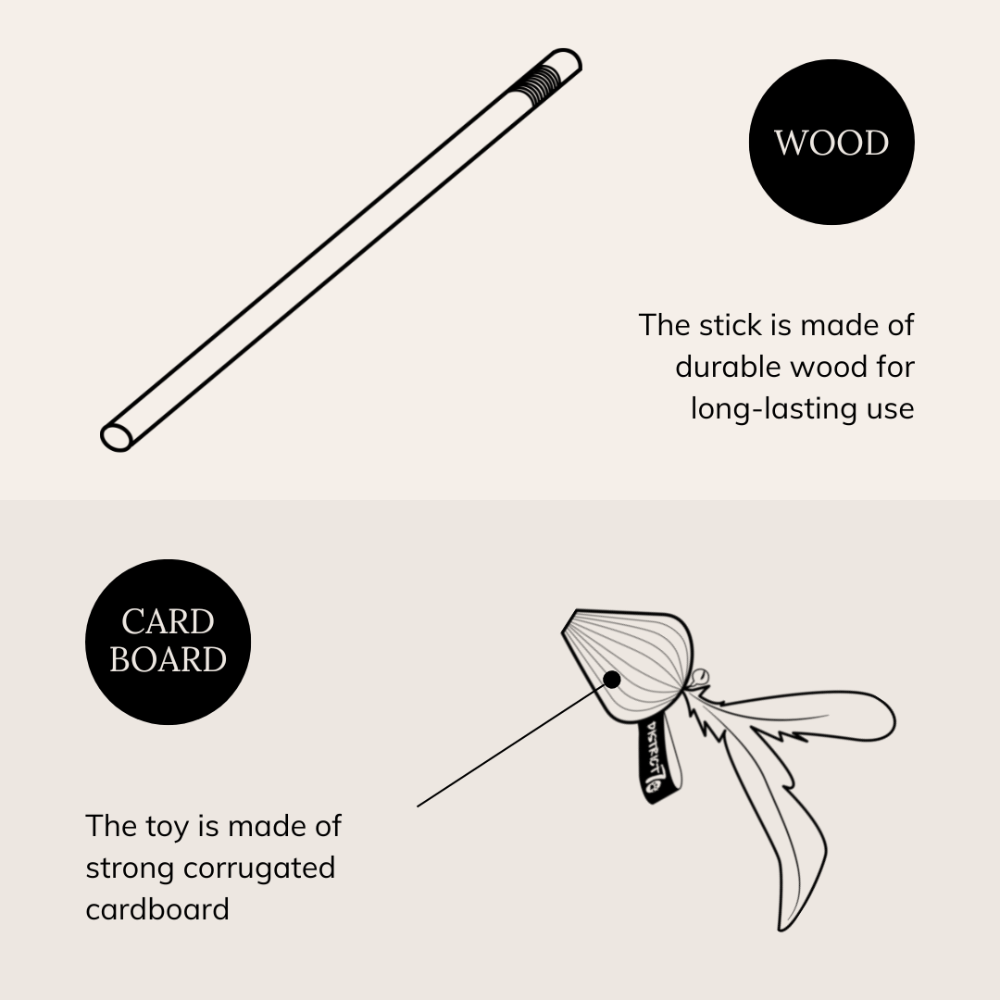 Eigenschaften Katzenangel SMASH mit Federn & Glöckchen - DISTRICT 70