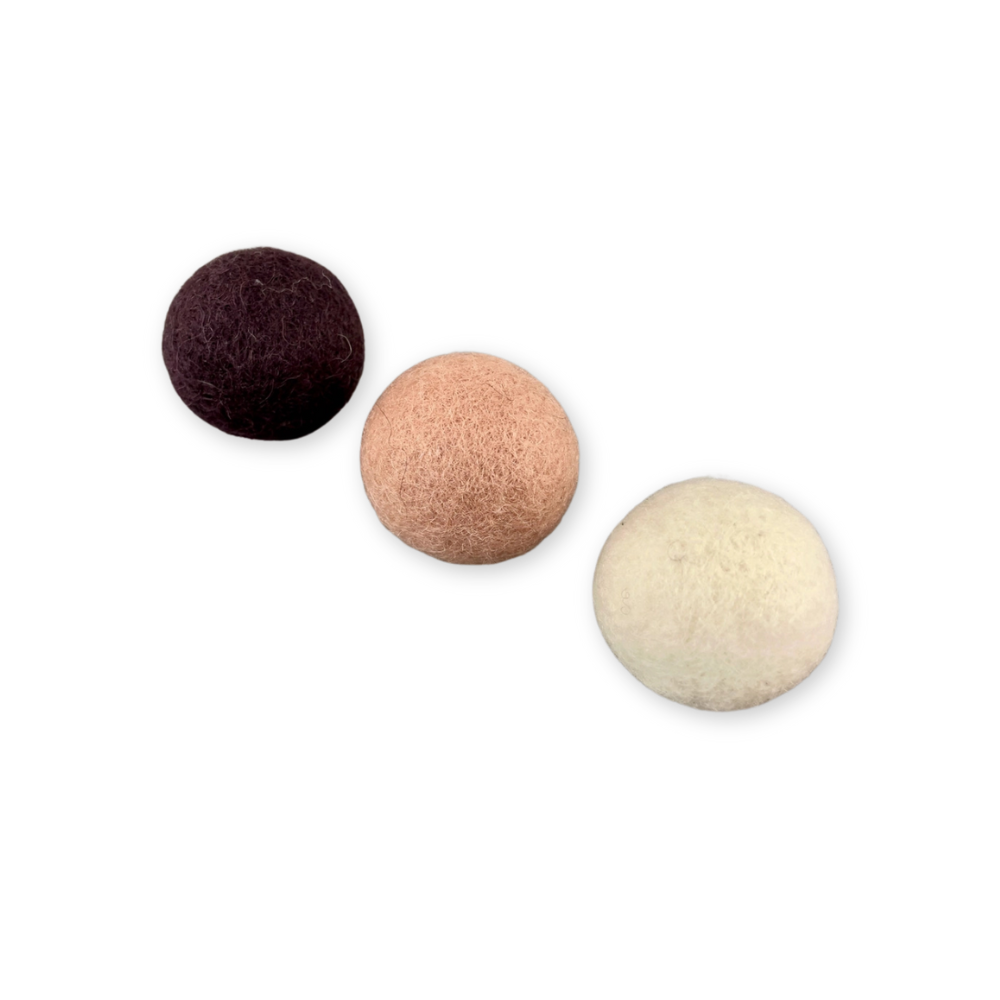Farbübersicht 5er Set Katzenspielzeug WOLLKNÄUEL Rosa - Pawsome Pet Toys