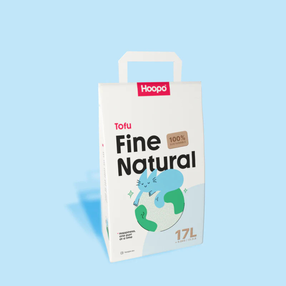 Katzenstreu TOFU Fine 17L klumpend & staubfrei - Hoopo