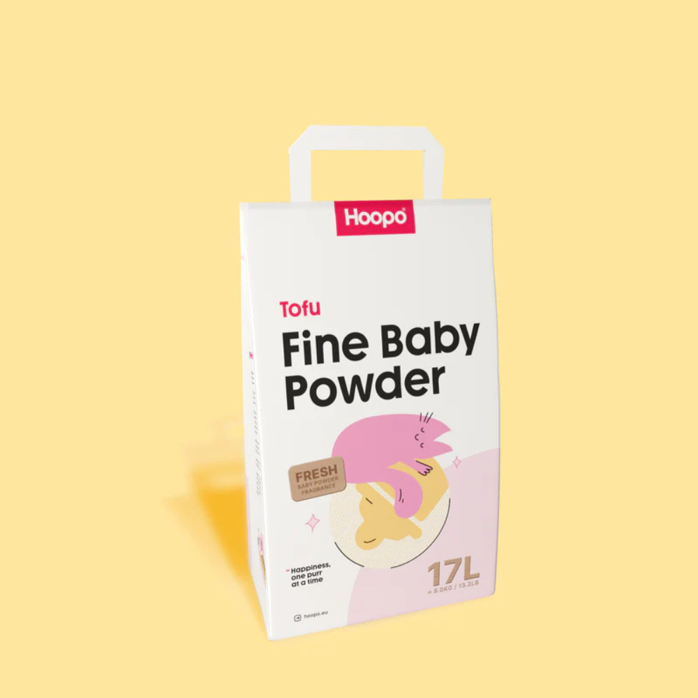 Katzenstreu TOFU Fine Babypuder 17L klumpend & staubfrei - Hoopo