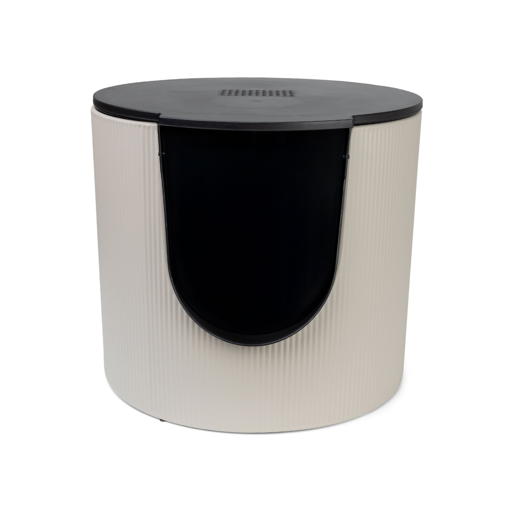 Katzentoilette FUSE geripptes Zinn & Beige - DISTRICT70