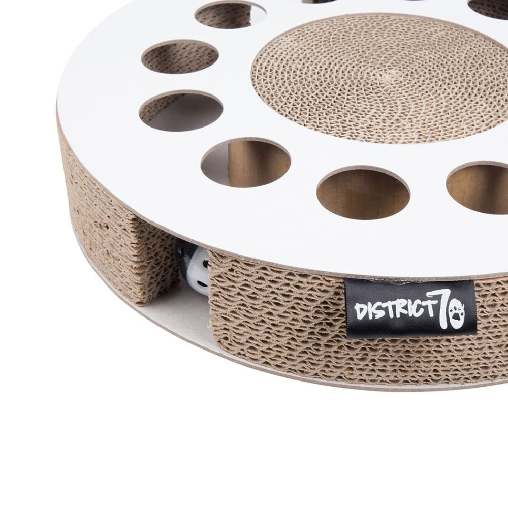 Löcher & Spielball Katzenspielzeug WHIRL Weiß - DISTRICT 70