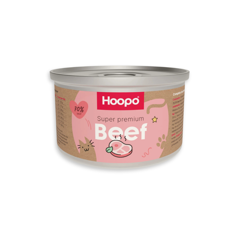 Nassfutter für Katzen - Beef Paté - HOOPO