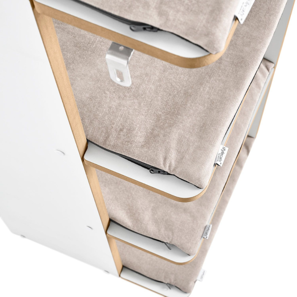 Wand-Befestigung Kratzturm TUMBA 4 Liegeflächen & Kratzfläche - stylecats